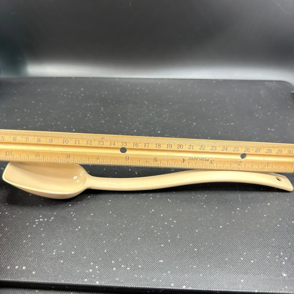 Carlisle 10inch Tan Salad Bar Serving Spoons 3/4 oz Portion Control Set of 4